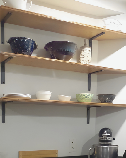 The Liverpool L Shelf Bracket – 1" Wide Heavy Duty Steel Support