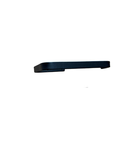 Black metal Minoa Slim Minimalist Toilet Paper Holder by Industrial Farm Co, wall-mounted modern design on white background