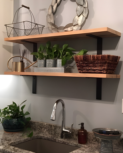 The Liverpool L Shelf Bracket – 1" Wide Heavy Duty Steel Support