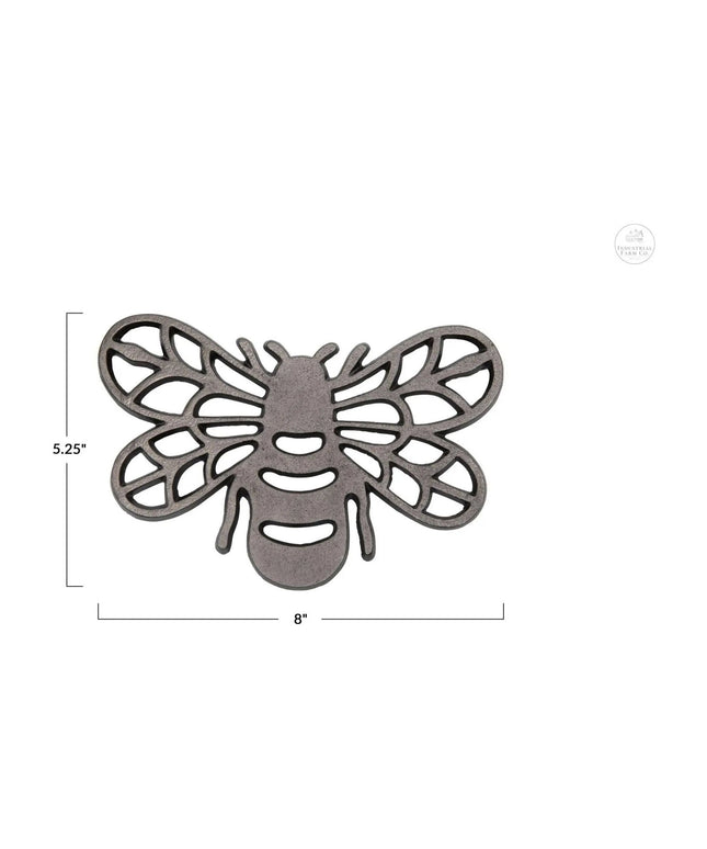 Cast Aluminum Bee Trivet