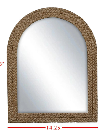 Braided Seagrass Framed Mirror