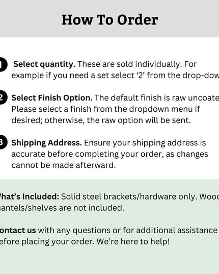 The Eleanor Minimal Steel Bracket