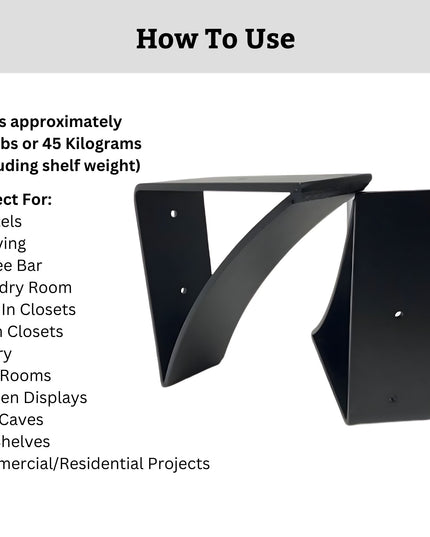 The Eleanor Minimal Steel Bracket