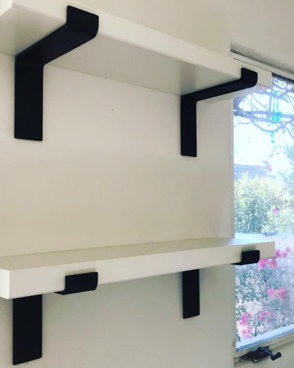 The Auburn Z Open Shelf Support Shelf Support 3" Depth Finish Raw - Uncoated Metal | Industrial Farm Co