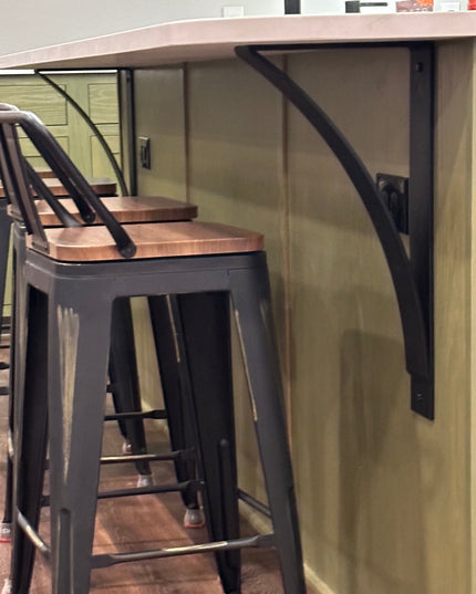 The DeOrdio Modern Industrial Countertop Bracket