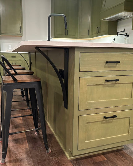 The DeOrdio Modern Industrial Countertop Bracket