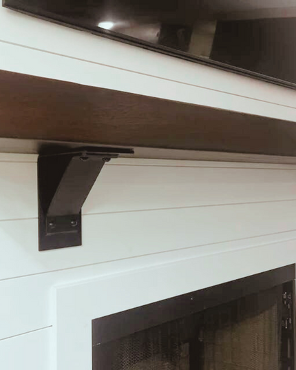 The Ithaca Rustic Bracket Support Brackets/Corbels 6" Depth x 6" Wall Mount Length Finish Uncoated - Raw Metal | Industrial Farm Co