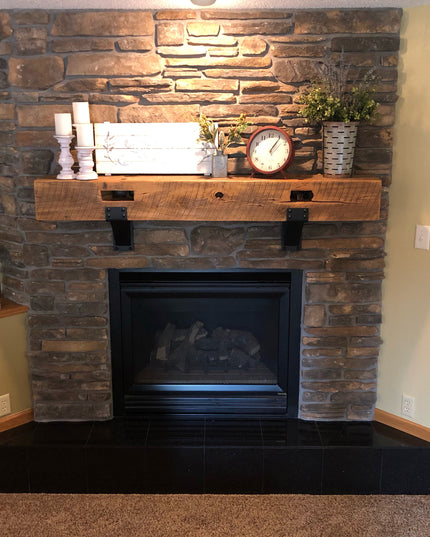 The Mottville 5" Mantel Bracket with Rivets – Heavy Duty Steel, Handmade USA