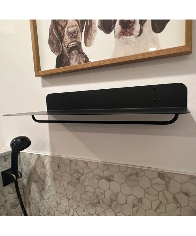 Metal wall shelf