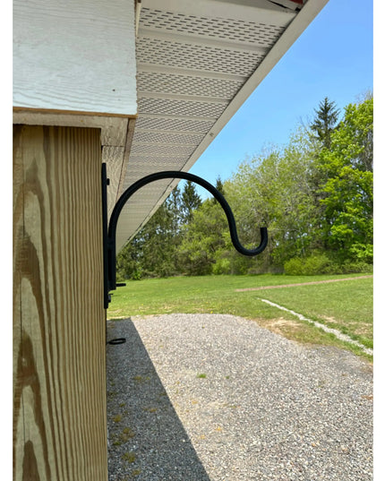 The Gregory Shepherd Hook Hook Copper Powder Coat Backplate Wall Mount Length 3" x 6" | Industrial Farm Co