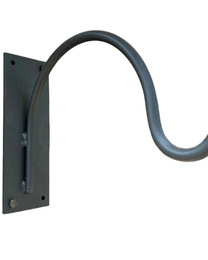 The Gregory Shepherd Hook Hook Clear Coat Backplate Wall Mount Length 3" x 6" | Industrial Farm Co