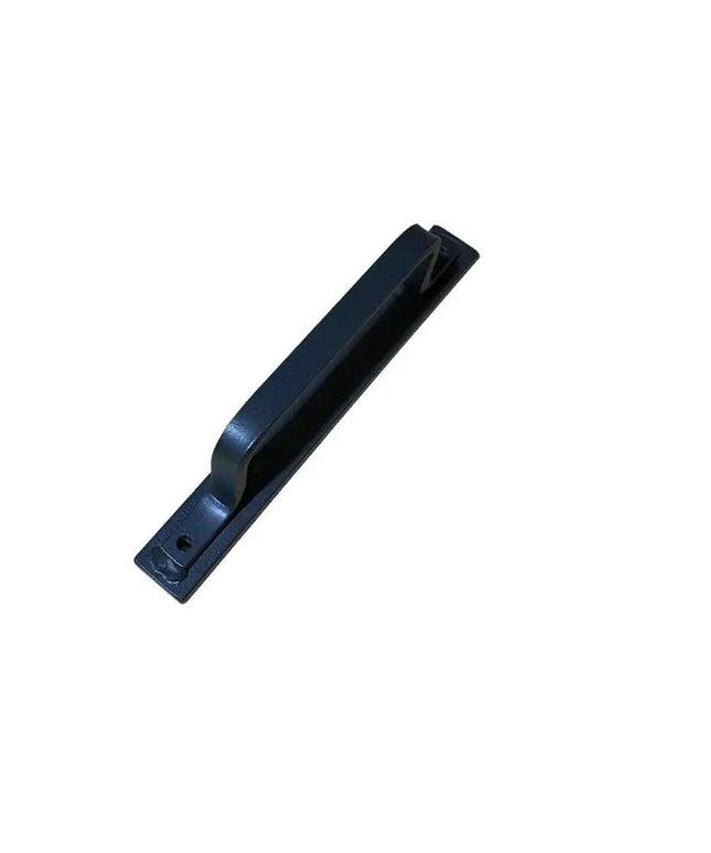 The Louie Door Handle Door Handle/ Pull Clear Coat Flat Push Plate Include Pushplate | Industrial Farm Co