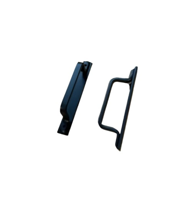 The Louie Door Handle Door Handle/ Pull Clear Coat Flat Push Plate No Flat Pushplate | Industrial Farm Co