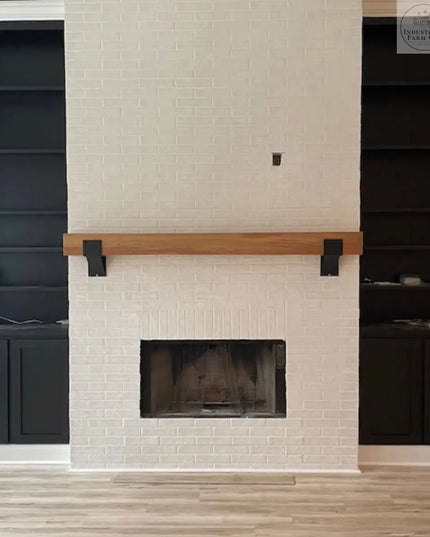 The Mottville 5" Mantel Bracket with Rivets – Heavy Duty Steel, Handmade USA