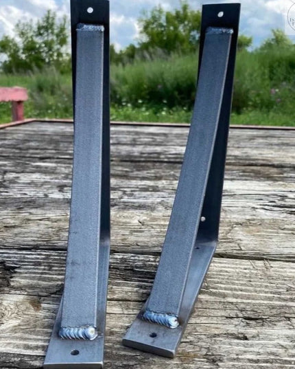 The Rey Bracket Support Shelf Support 5" Depth x 5" Wall Mount Length Finish Raw - Uncoated Metal | Industrial Farm Co