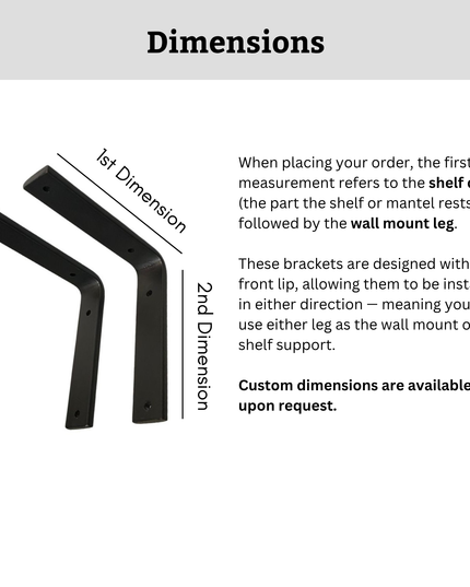 The Lafayette L Shelf Brackets