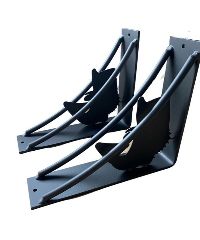 Bass-Inspired Custom Shelf Brackets