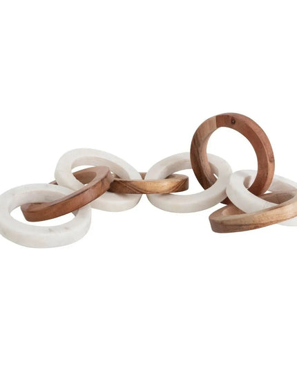 Acacia Wood and Marble Chain     | Industrial Farm Co