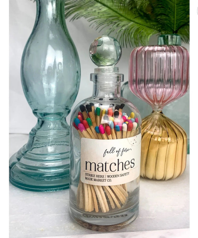 Fancy Apothecary Colored Matches Matches Confetti Matches   | Made Market Co.