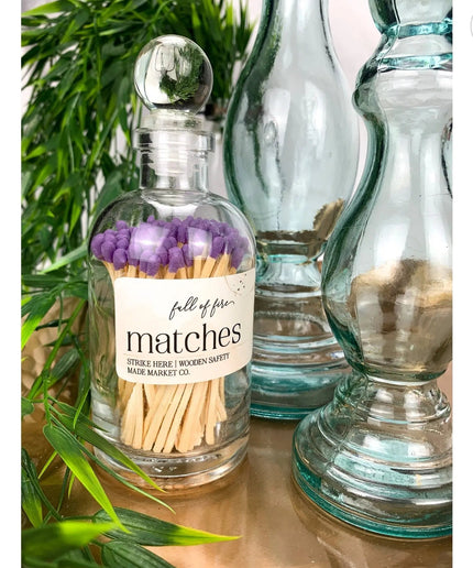 Fancy Apothecary Colored Matches Matches Yellow Matches   | Made Market Co.