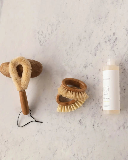 Bamboo Brush Natural Finish  Default Title   | Industrial Farm Co