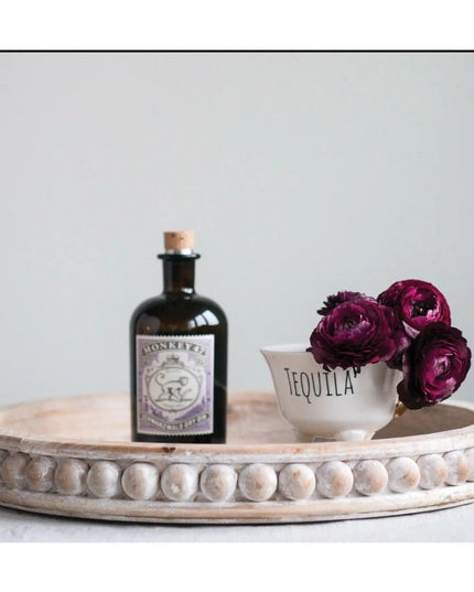 Decorative Beaded Wood Accent Tray  Default Title   | Industrial Farm Co