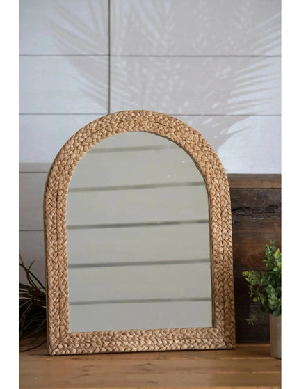 Braided Seagrass Framed Mirror     | Industrial Farm Co
