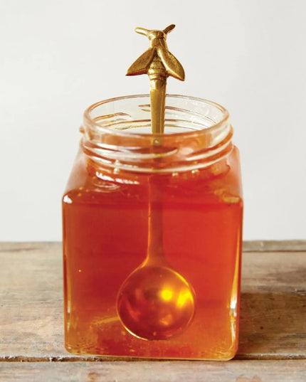 Brass Bee Serving Spoon  Default Title   | Industrial Farm Co