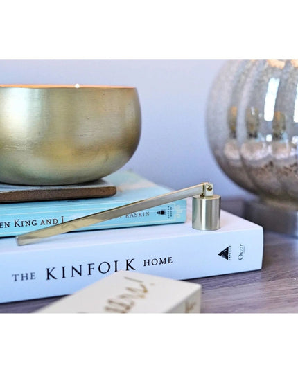 Brushed Gold Candle Snuffer  Brushed Gold   | Rewined