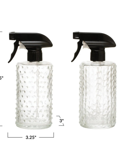 Embossed Glass Spray Bottle     | Industrial Farm Co