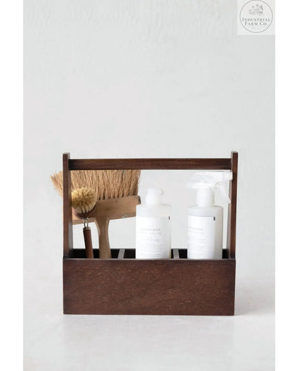 Simple Espresso Farmhouse Caddy     | Industrial Farm Co