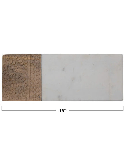 Hand Carved Charcuterie Serving Board     | Creative Co-op