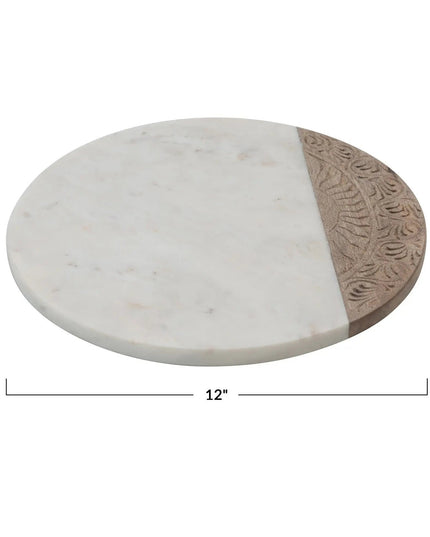 Hand Carved Charcuterie Serving Board     | Creative Co-op