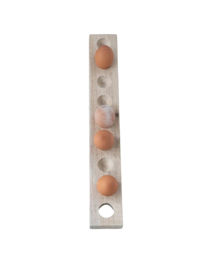 Unique Mango Wood Egg Holder     | Industrial Farm Co