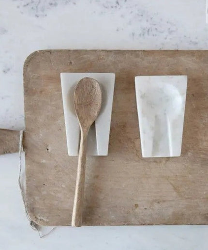 Elegant Marble Spoon Rest Spoon Rest Default Title   | Creative Co-op