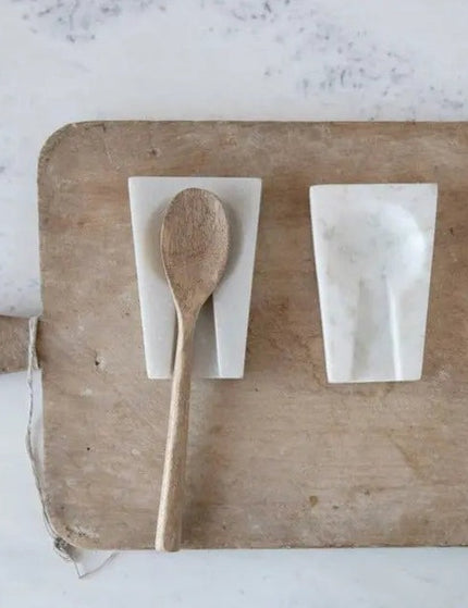Elegant Marble Spoon Rest Spoon Rest Default Title   | Creative Co-op