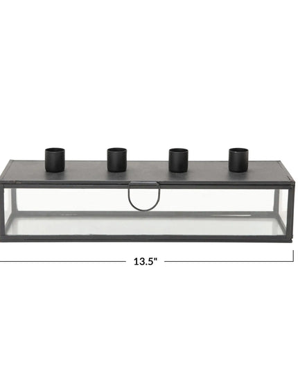 Metal Taper Holder Display Case     | Industrial Farm Co