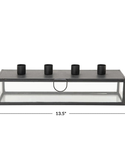 Metal Taper Holder Display Case     | Industrial Farm Co