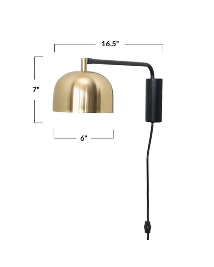 Navarino Brass Wall Sconce     | Industrial Farm Co