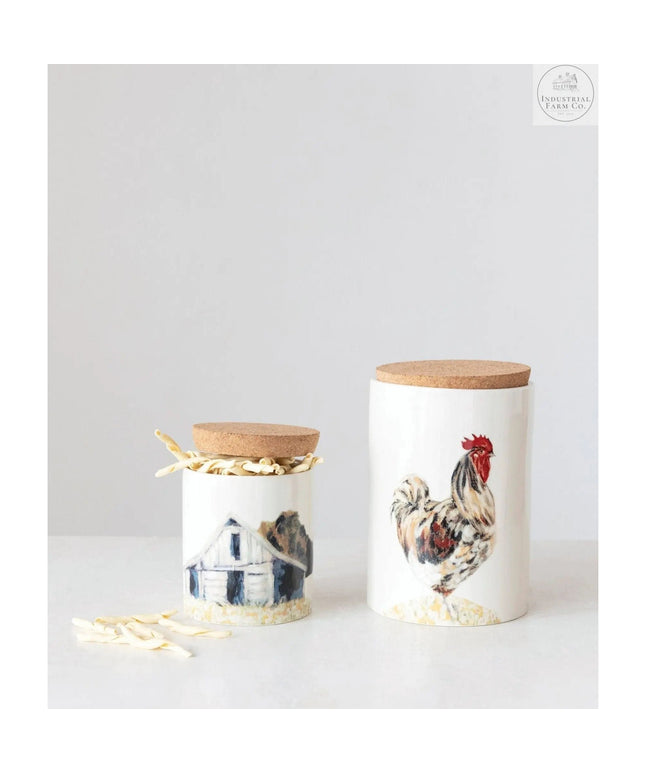 Farmhouse Rooster Canister  Default Title   | Industrial Farm Co