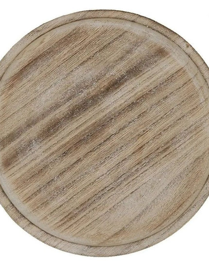 Rustic Paulownia Round Tray     | Industrial Farm Co