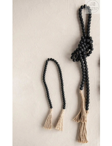 Small Black Bead Garland  Default Title   | Industrial Farm Co