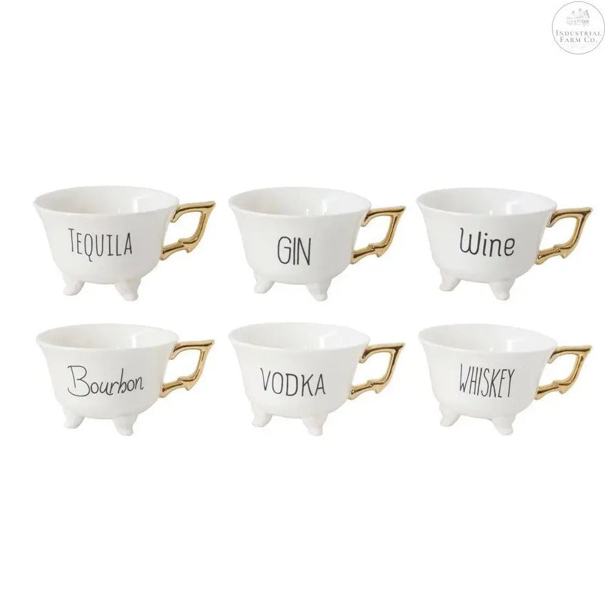 Pick Your Poison Stoneware Footed Teacup Set     | Industrial Farm Co