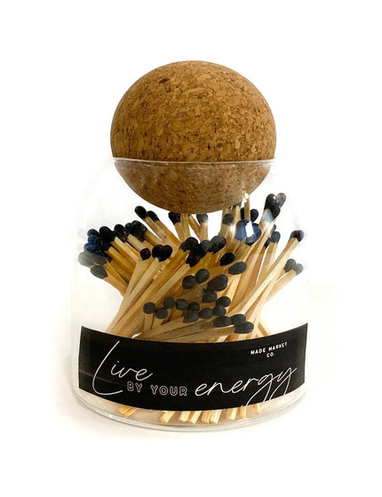 Round Cork Top Matches  White Tip   | Industrial Farm Co