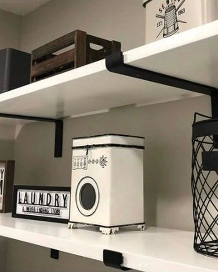 The Abbey Z Style Shelf Brackets Shelf Support 4"  Depth Finish Copper Powder Coat | Industrial Farm Co