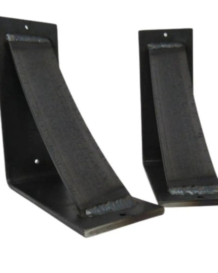 The Albany Mantel Corbel Brackets/Corbels 8" Depth x 8" Wall Mount Length Finish Gold Powder Coat | Industrial Farm Co