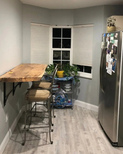 The Andrew Countertop Support Shelf Support 5" Depth x 5" Wall Mount Length Finish Black Powder Coat | Industrial Farm Co