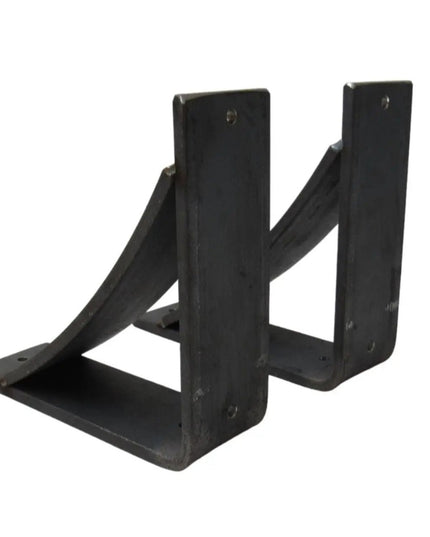 The Andrew Countertop Support Shelf Support 5" Depth x 7" Wall Mount Length Finish Black Powder Coat | Industrial Farm Co