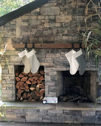 The Annie Stocking Holder  Gold Powder Coat   | Industrial Farm Co