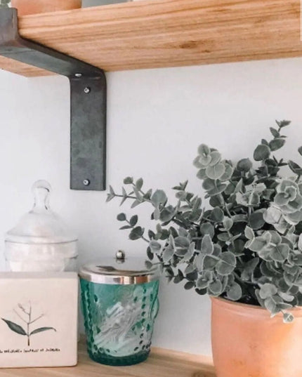 The Auburn Z Open Shelf Support Shelf Support 3"  Depth Finish Black Powder Coat | Industrial Farm Co